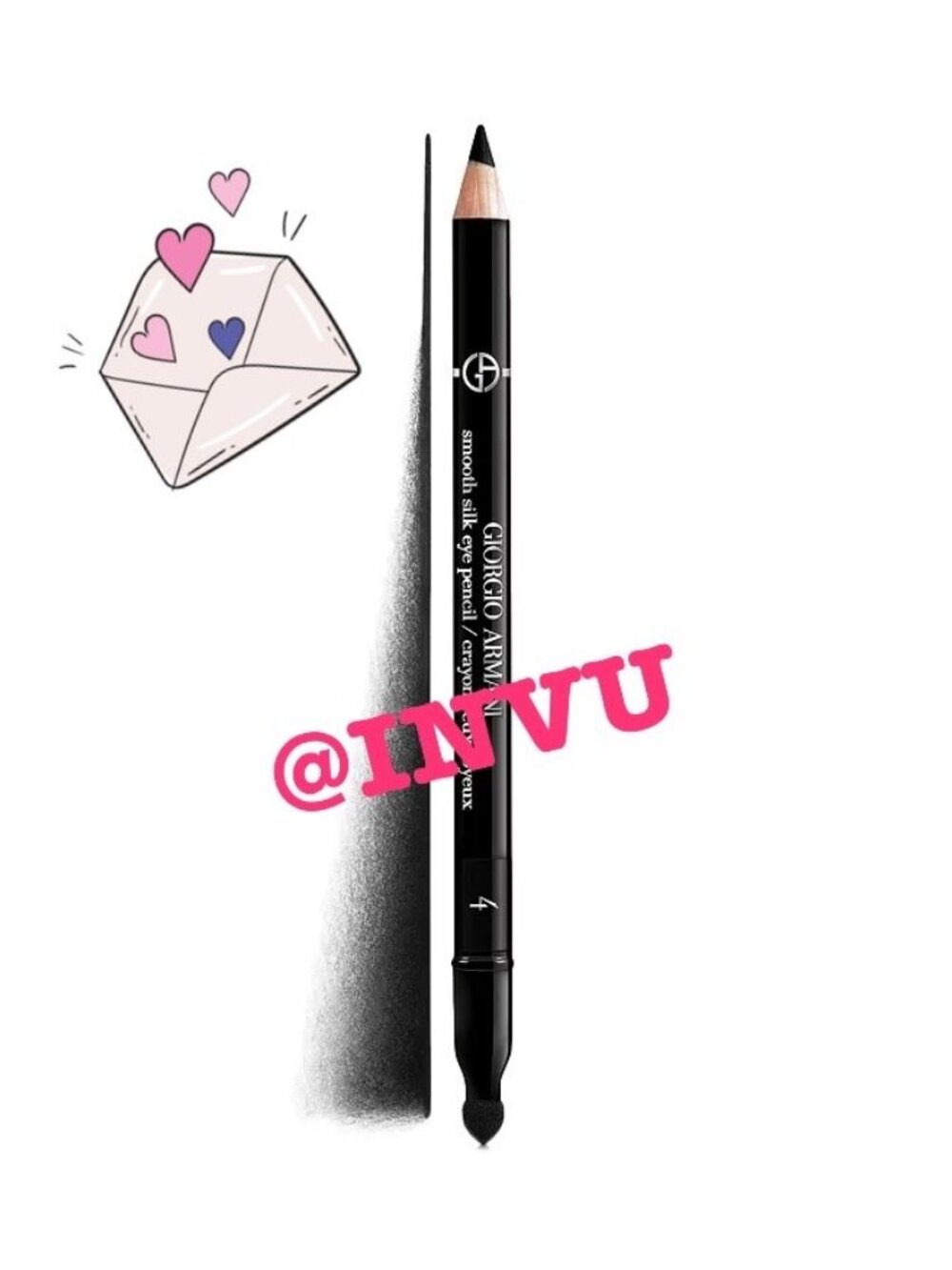 ARMANI SMOOTH SILK EYELINER EYE COLOR PENCIL GRAY #4 NIB - Picture 2 of 3